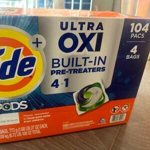 Tide Pods OXI 104 Count 4 Packs